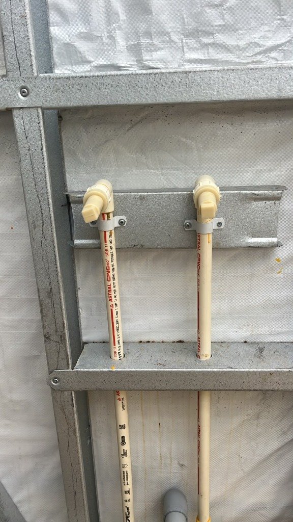 MEP plumbing and service conduit integration